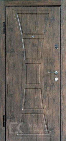 Фото №2 «Входная дверь чёрный муар с МДФ венге для квартиры №20»