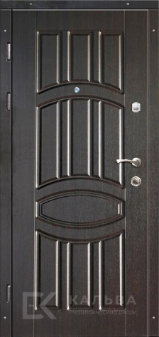 Фото №2 «Стальная дверь графит муар снаружи МДФ венге классика №27»